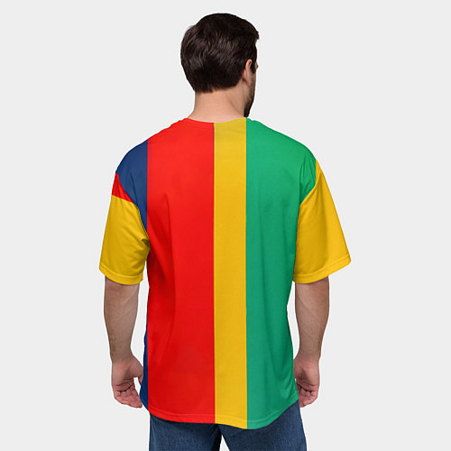 Мужская футболка оверсайз Чарли Чаплин против Мэрилин Монро поп-арт / 3D-принт – фото 4