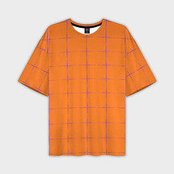 Футболка оверсайз мужская Color orange stripe, цвет: 3D-принт