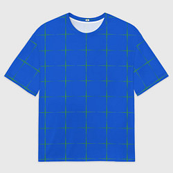 Мужская футболка оверсайз Color blue stripes