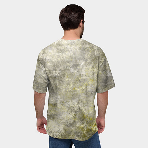 Мужская футболка оверсайз Абстракция - yellow acidic liquid / 3D-принт – фото 4