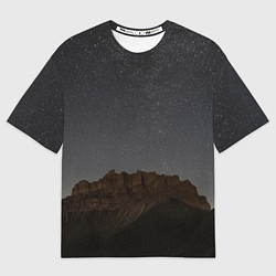 Футболка оверсайз мужская Массив Метеген под звездами, цвет: 3D-принт