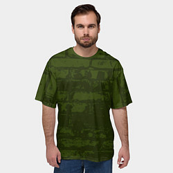 Футболка оверсайз мужская Кирпичная стена, цвет: 3D-принт — фото 2