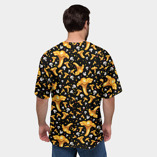 Мужская футболка оверсайз Грибной дождик / 3D-принт – фото 4