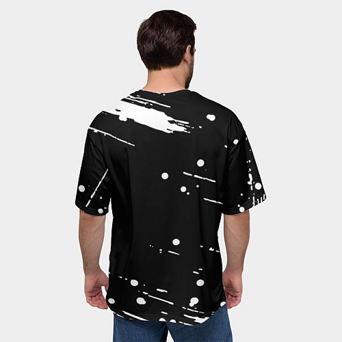 Мужская футболка оверсайз Dayz брызги красок / 3D-принт – фото 4