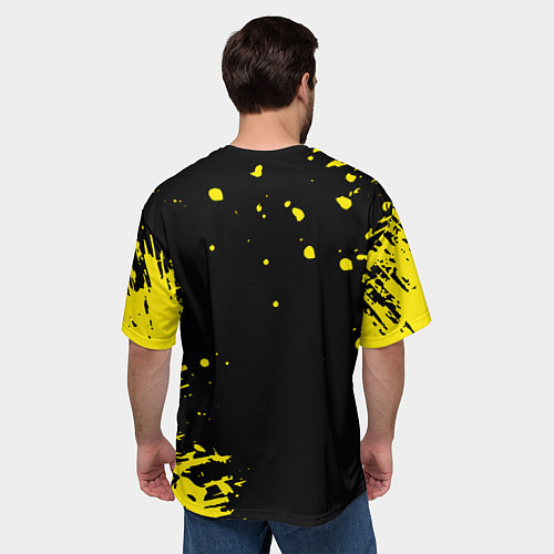 Мужская футболка оверсайз Dayz краски желтые краски / 3D-принт – фото 4