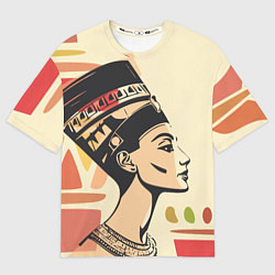 Футболка оверсайз мужская Нефертити, цвет: 3D-принт