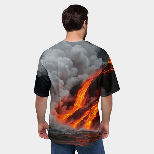 Мужская футболка оверсайз Тихий Саша гроза врагов / 3D-принт – фото 4