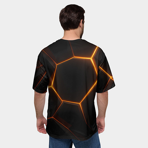 Мужская футболка оверсайз Одинокий волк Сашка не нуждается в стае / 3D-принт – фото 4