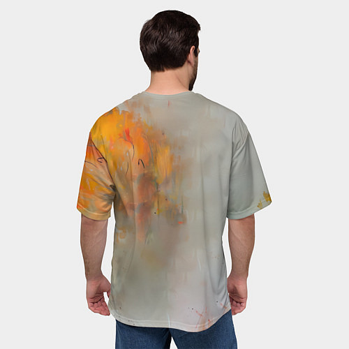 Мужская футболка оверсайз Цири гуашью / 3D-принт – фото 4