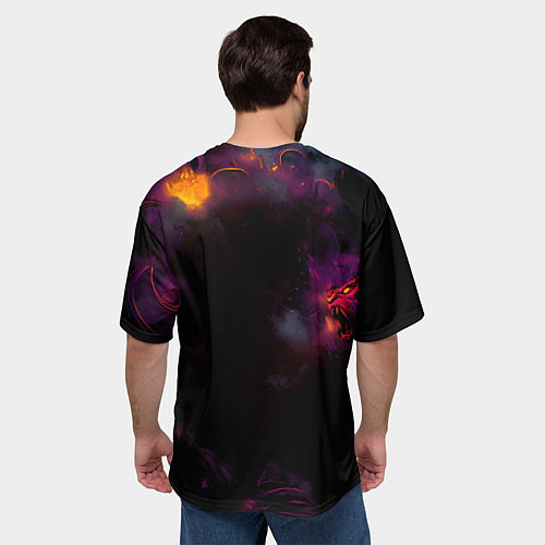 Мужская футболка оверсайз Строгий Ведьмак / 3D-принт – фото 4