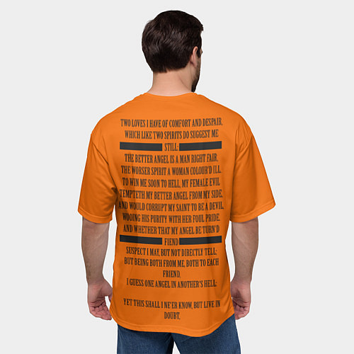 Мужская футболка оверсайз Девушка демон / 3D-принт – фото 4