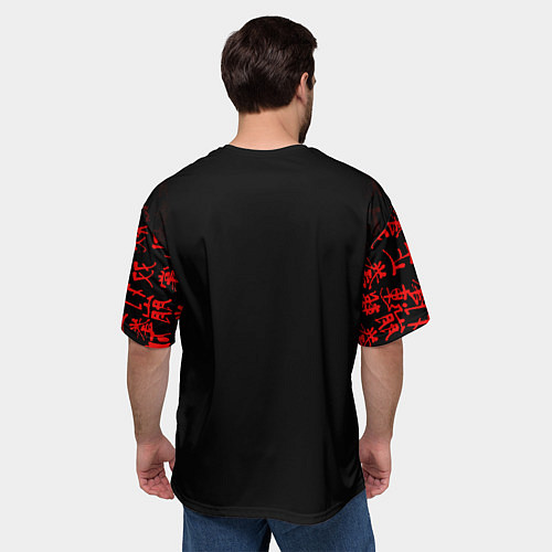 Мужская футболка оверсайз Человек бензопила / 3D-принт – фото 4