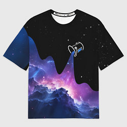 Футболка оверсайз мужская Потеки космической краски, цвет: 3D-принт