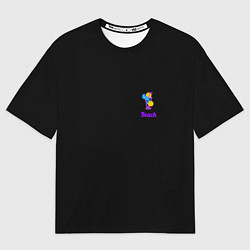 Футболка оверсайз мужская Night beach, цвет: 3D-принт