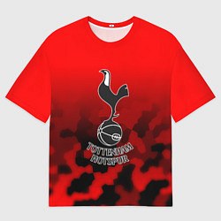 Мужская футболка оверсайз Тоттенхэм Хотспур камуфляж красный