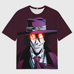 Мужская футболка оверсайз Hellsing - Алукард