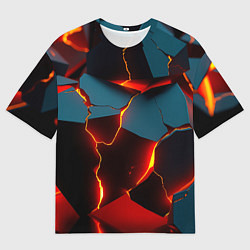 Мужская футболка оверсайз Orange glow