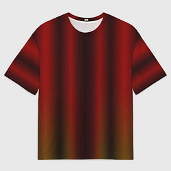 Мужская футболка оверсайз Neon red orange lines