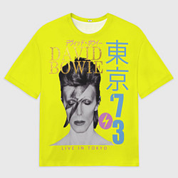 Футболка оверсайз мужская David Bowie 1973, цвет: 3D-принт