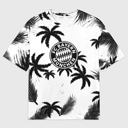 Футболка оверсайз мужская Бавария Мюнхен тропики, цвет: 3D-принт