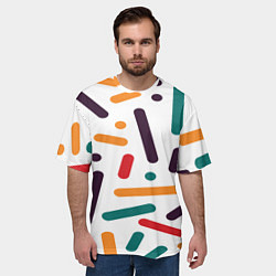 Футболка оверсайз мужская Oval oil, цвет: 3D-принт — фото 2