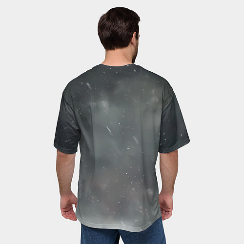 Мужская футболка оверсайз Всадник в плаще на коне / 3D-принт – фото 4