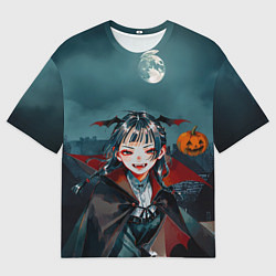 Футболка оверсайз мужская Вампирша МаоМао - Монолог Фармацевта аниме Хэллоуи, цвет: 3D-принт