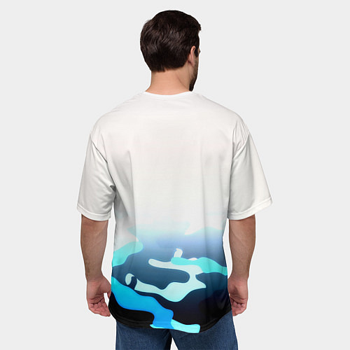 Мужская футболка оверсайз Бавария Мюнхен камуфляж / 3D-принт – фото 4