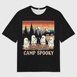 Футболка оверсайз мужская Приведения на кемпинге, цвет: 3D-принт