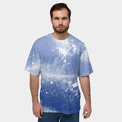 Футболка оверсайз мужская Снежки попали в тебя, цвет: 3D-принт — фото 2