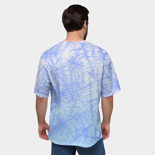 Мужская футболка оверсайз В инее / 3D-принт – фото 4