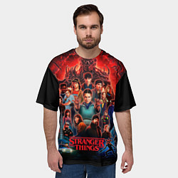 Футболка оверсайз мужская Все герои Загадочные события финал, цвет: 3D-принт — фото 2