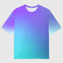 Футболка оверсайз мужская Color multi-colored gradient, цвет: 3D-принт