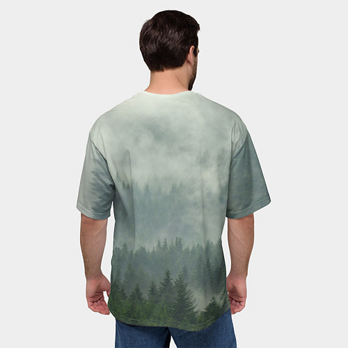 Мужская футболка оверсайз Уйду в леса / 3D-принт – фото 4