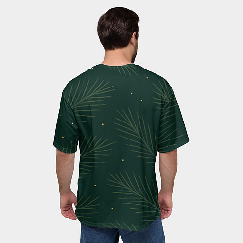 Мужская футболка оверсайз Милая лошадка с колпаком / 3D-принт – фото 4