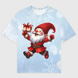 Мужская футболка оверсайз Подарок от гнома