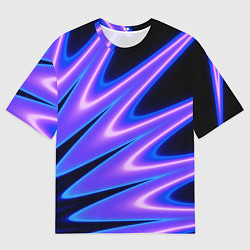 Футболка оверсайз мужская Color multi-colored neon, цвет: 3D-принт