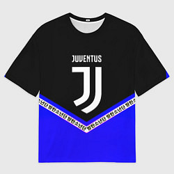 Футболка оверсайз мужская Ювентус япония геометрия, цвет: 3D-принт