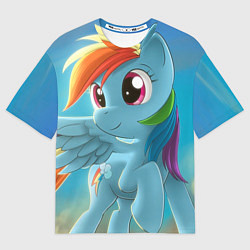 Футболка оверсайз мужская My littlle pony, цвет: 3D-принт