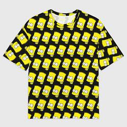 Мужская футболка оверсайз Барт Симпсон: узор