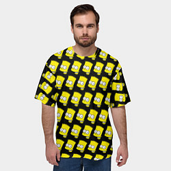 Футболка оверсайз мужская Барт Симпсон: узор, цвет: 3D-принт — фото 2