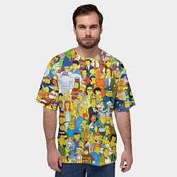 Футболка оверсайз мужская Simpsons Stories, цвет: 3D-принт — фото 2
