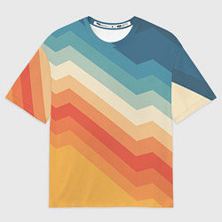 Футболка оверсайз мужская Полосы, цвет: 3D-принт