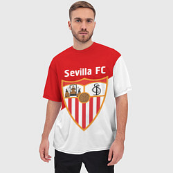 Футболка оверсайз мужская Sevilla FC, цвет: 3D-принт — фото 2