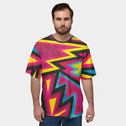 Футболка оверсайз мужская Геометрия, цвет: 3D-принт — фото 2