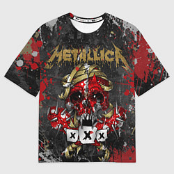 Футболка оверсайз мужская Metallica XXX, цвет: 3D-принт