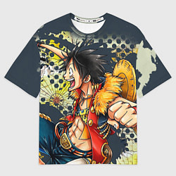 Футболка оверсайз мужская One Piece, цвет: 3D-принт