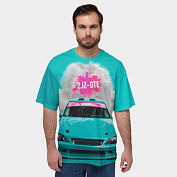 Футболка оверсайз мужская 2 JZ GTE, цвет: 3D-принт — фото 2