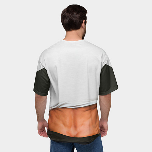 Мужская футболка оверсайз Идеальное тело / 3D-принт – фото 4