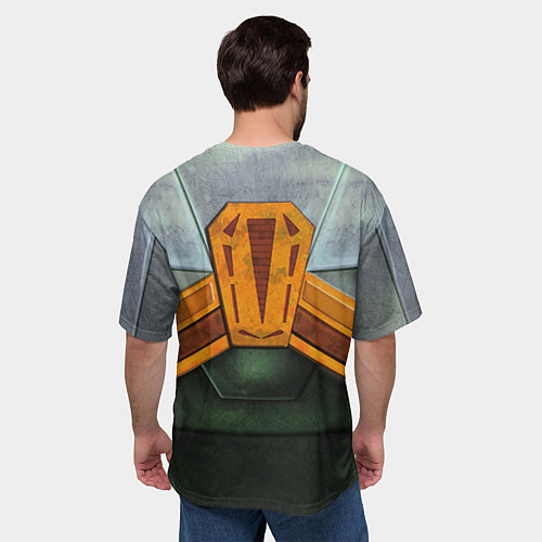 Мужская футболка оверсайз Gordon Freeman: Costume / 3D-принт – фото 4